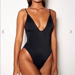 Gooseberry Intimates So Chic 
Black one piece size XL